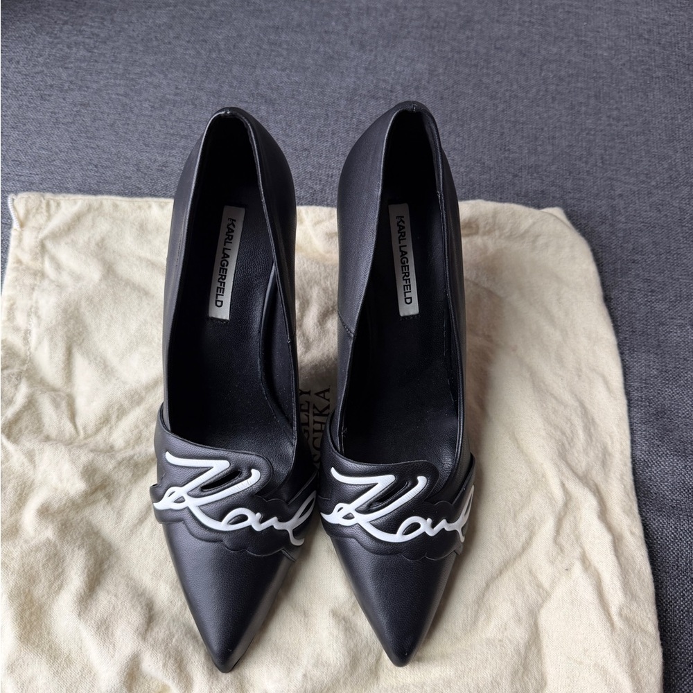Karl Lagerfeld Black Heels